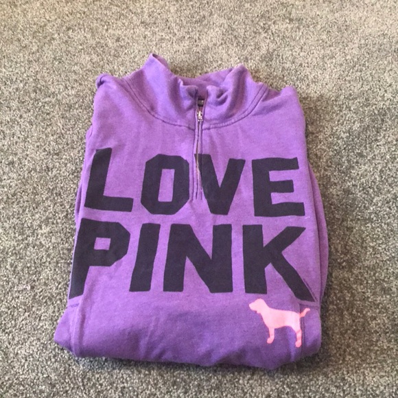 PINK Victoria's Secret Sweaters - PINK quarter zip